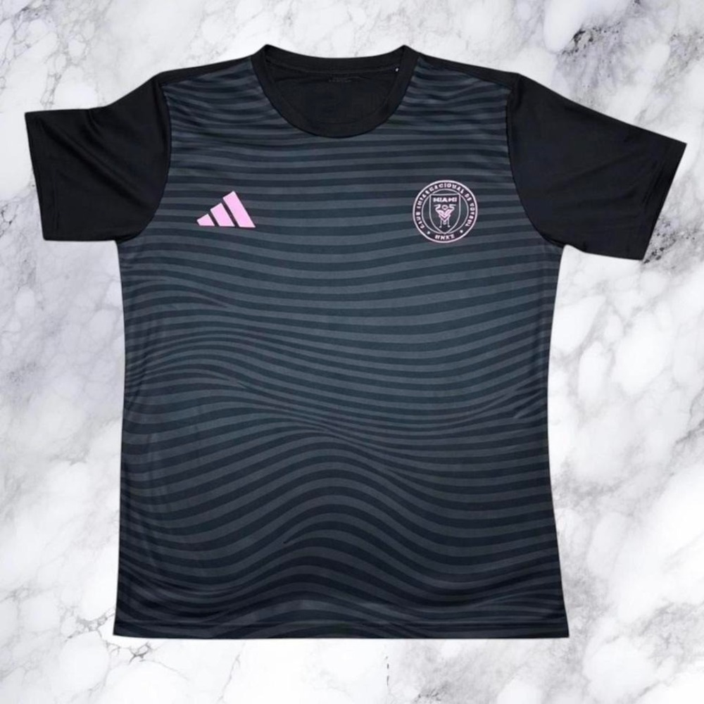 Adidas Inter Miami CF Messi #10 Pre-Match Jersey Black Pink Men's Large